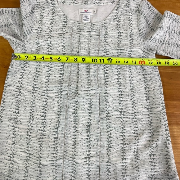 Vineyard Vines Fern Print Ladder Lace blouse top 2 - Picture 6 of 10